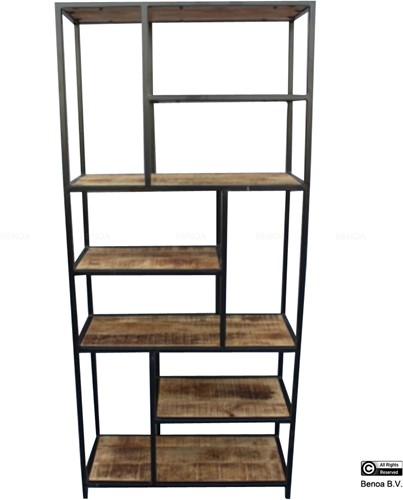 Iron Rack with Wooden Shelves 84