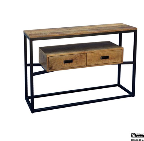 Len Console Table with Drawers 110 - 180